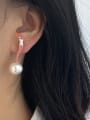 thumb Alloy Imitation Pearl Enamel Irregular Cute Stud Earring 1
