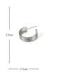 thumb Titanium Steel Geometric Minimalist Hoop Earring 3