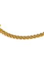 thumb Brass Hollow Geometric Chain Hip Hop Link Bracelet 3