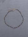 thumb Brass Natural Stone Geometric Hip Hop Beaded Necklace 0