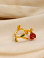 thumb Brass Enamel Rosary Cute Band Ring 1