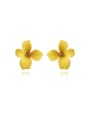 thumb Brass Enamel Flower Cute Stud Trend Korean Fashion Earring 4