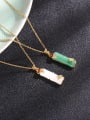 thumb Copper Cats Eye Geometric Trend Necklace 2