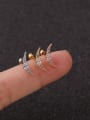 thumb Copper with Cubic Zirconia White Star Dainty Stud Earring(Single) 4