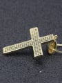 thumb Brass Cubic Zirconia Cross Dainty Regligious Necklace 2