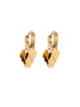 thumb Titanium Steel Leaf Hip Hop Huggie Earring 3