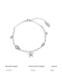 thumb Brass Cubic Zirconia Hip Hop Sea Star Bracelet and Necklace Set 4