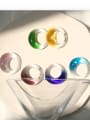 thumb Millefiori Glass Multi Color Round Artisan Band Ring 4