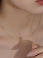 thumb Brass Wing Cute Necklace 1
