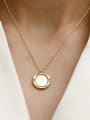 thumb Brass Shell Geometric Minimalist Trend Korean Fashion Necklace 2