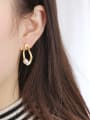 thumb Copper Imitation Pearl Geometric Minimalist Drop Trend Korean Fashion Earring 1