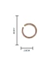 thumb Brass Enamel Geometric Minimalist Band Ring 3