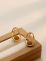 thumb Copper Enamel Geometric Minimalist Stud Trend Korean Fashion Earring 1