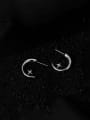 thumb Brass Cubic Zirconia Star Minimalist Stud Earring 0