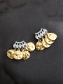 thumb Brass Cubic Zirconia Geometric Minimalist Drop Earring 0