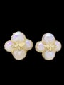 thumb Zinc Alloy Imitation Pearl Flower Minimalist Stud Earring 1