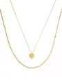 thumb Brass Heart Minimalist Necklace 0