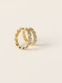 thumb Brass Cubic Zirconia Geometric Minimalist Clip Trend Korean Fashion Earring 4