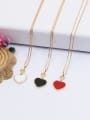 thumb Brass Shell Heart Minimalist Necklace 2