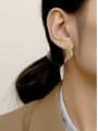 thumb Brass Cubic Zirconia Wing Vintage Stud Trend Korean Fashion Earring 1
