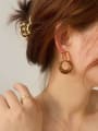 thumb Resin Geometric Vintage Stud Earring/Multi-color optional 1