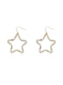 thumb Copper Cubic Zirconia Star Minimalist Hook Trend Korean Fashion Earring 0