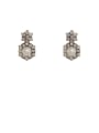 thumb Copper Cubic Zirconia Geometric Minimalist Stud Trend Korean Fashion Earring 4