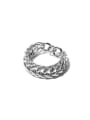 thumb Titanium Steel Geometric Vintage Stackable Ring 3