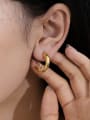 thumb Brass Star Minimalist C Shape Stud Earring 1