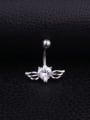 thumb Stainless steel Cubic Zirconia Wing Hip Hop Belly Rings & Belly Bars 1