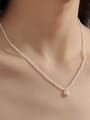 thumb Titanium Steel Glass Stone Heart Minimalist Necklace 2