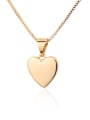 thumb Brass  Heart Earring and Necklace Set 3