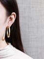thumb Copper Hollow Round Minimalist Hoop Trend Korean Fashion Earring 1