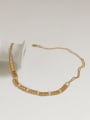 thumb Brass Freshwater Pearl Geometric Vintage Choker Necklace 3