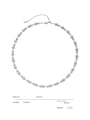thumb Brass Imitation Pearl Irregular Vintage Beaded Necklace 2