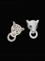 thumb Brass Cubic Zirconia Leopard Luxury Stud Earring 1