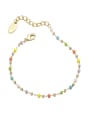 thumb Brass MGB beads Minimalist Irregular Multi Color Bracelet and Necklace Set 4