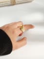 thumb Copper with Irregular Geometric  Trend Blank Fashion Ring 1