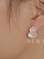 thumb Brass Shell Geometric Cute Stud Trend Korean Fashion Earring 1