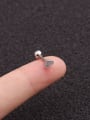 thumb Stainless steel Cubic Zirconia Heart Minimalist Stud Earring 1