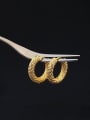 thumb Brass Holllow Round Vintage Hoop Earring 3