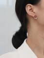 thumb Copper Round Resin Geometric Minimalist Clip Trend Korean Fashion Earring 1