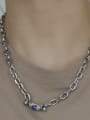 thumb Titanium Steel Geometric  Chain Vintage Necklace 1