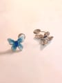 thumb Brass Enamel Butterfly Minimalist Clip Earring 1