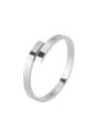 thumb Stainless steel Smooth Minimalist Band Ring 2
