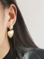 thumb Copper Smooth Heart Minimalist Drop Trend Korean Fashion Earring 1