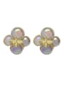 thumb Zinc Alloy Imitation Pearl Flower Minimalist Stud Earring 2