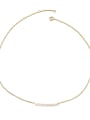 thumb Brass Freshwater Pearl Locket Minimalist Necklace 4