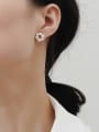 thumb Copper Imitation Pearl Geometric Dainty Stud Trend Korean Fashion Earring 1