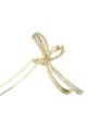 thumb Brass Cubic Zirconia Cross Minimalist Initials Necklace 4